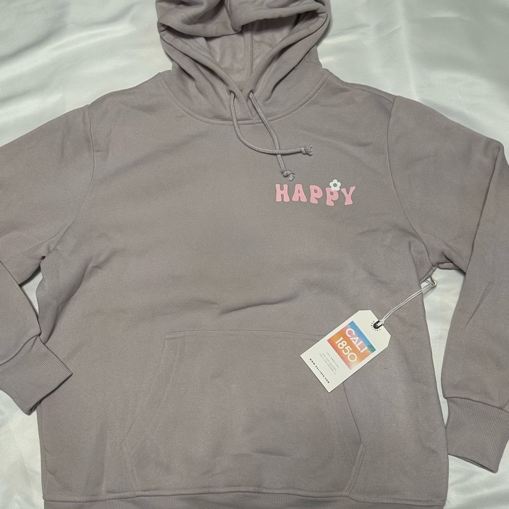 Happy Gray Hoodie
